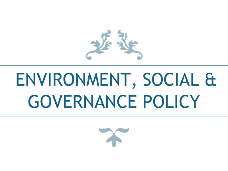 Environment, Social & Governance Policy