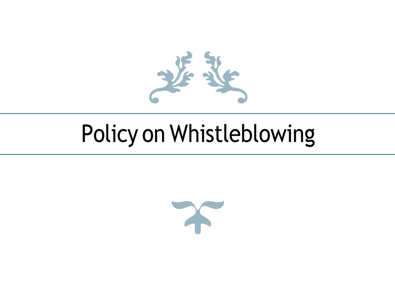 Policy on Whistleblowing